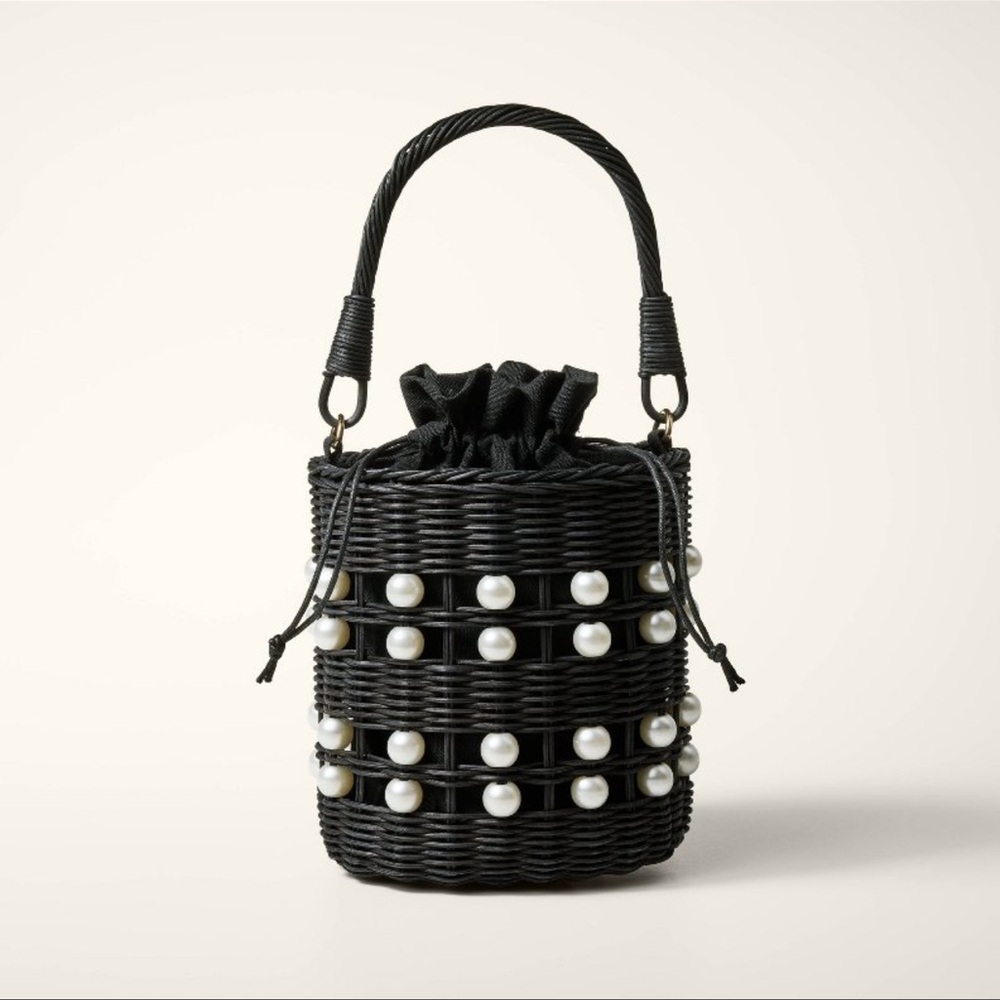 Kate Spade New York x Target Pearl Embellished Basket Bucket Bag